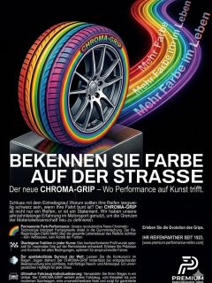 Neu auf dem Markt!

BEKENNEN SIE FARBE AUF DER STRASSE!
Der neue CHROMA-GRIP – Wo Performance auf Kunst trifft.

Schluss mit dem Einheitsgrau! Warum sollten Ihre Reifen langweilig schwarz sein, wenn Ihre Fahrt bunt ist? Der CHROMA-GRIP ist nicht nur ein Reifen, er ist ein Statement. Wir haben unsere jahrzehnte-lange Erfahrung im Motorsport genutzt, um die Grenzen der Materialwissenschaft neu zu definieren.

Ihre Vorteile auf einen Blick:

 🌈 Permanente Farb-Performance: Unsere revolutionäre Nano-Chromatic-Technologie integriert Farbpigmente direkt in die Gummimischung. Der Regenbogen-Effekt bleibt über die gesamte Lebensdauer des Reifens sichtbar – kein Verblassen, kein Abrieb der Farben.

 🏁 Überlegene Traktion in jeder Kurve: Das hochperformante Profil wurde speziell für maximalen Grip auf der Straße entwickelt. Erleben Sie Präzision und Kontrolle bei allen Bedingungen, optimiert für anspruchsvolle Fahrer.

 💨 Der spektakulärste Burnout der Welt: Lassen Sie die Konkurrenz im Regen...bogen stehen! Der CHROMA-GRIP hinterlässt bei entsprechender Beanspruchung eine sichtbare, mehrfarbige Rauch- und Abriebspur. Ein unvergessliches Highlight für jede Show.

 🚗 Ultimative Fahrzeug-Individualisierung: Verwandeln Sie Ihren Wagen in ein Unikat. Der CHROMA-GRIP verleiht jedem Fahrzeug, vom Klassiker bis zum modernen Sportwagen, eine unverwechselbare Note und sorgt für garantierte Aufmerksamkeit.

Erleben Sie die Evolution des Grips.
IHR REIFENPARTNER SEIT 1923.
www.premium-performance-
(Hinweis: Der CHROMA-GRIP ist ein Performance-Produkt. Bitte beachten Sie die lokalen Vorschriften bezüglich Straßenzulassung und Burnouts. Alle Darstellungen sind zu Demonstrationszwecken.)

#regenbogen #reifen #april #tuning @tuning_by_gmg