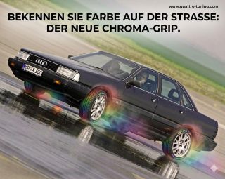 quattro Legenge meets future-tech!

Wir haben den neuen Chroma-Grip mit unserem Audi 200 20V quattro schon auf Herz und Nieren geprüft. Ein Reifen, der nicht nur Perfomance neu definiert, sondern auch Farbe bekennt.

Unfassbare Traktion bei Nässe und ein spektakulärer Staub Effekt beim Power-Sliden.

Mehr demächst in unserem Testbericht!

#audi200 #quattro #grip #april 
@tuning_by_gmg